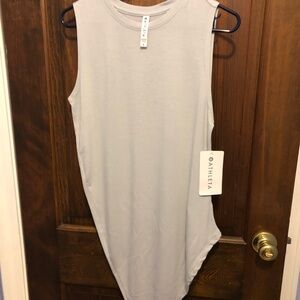 Athleta Cloudlight Restore Tank Dress Assymetrical Small Teal